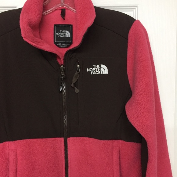 The North Face Denali Classic Fleece Pink Brown Jacket Sz XS - Picture 2 of 4
